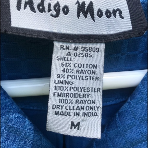 Indigo Moon Embroidered Jacket - Picture 8 of 8